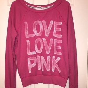 PINK love pink sweatshirt